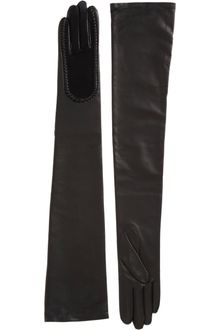 Givenchy Whipstitched Leather Gloves - Lyst