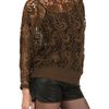 Isabel Marant Guipure Lace Cotton Sweatshirt in Brown - Lyst