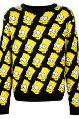 Jeremy Scott Bart Print Jumper