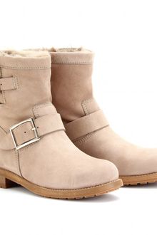 Jimmy Choo Youth Bikerstyle Shearling Boots - Lyst