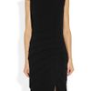 Rag & Bone Origami Leather Detailed Crepe Dress in Black - Lyst