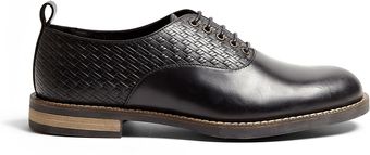 Swear Black Printed Leather Chaplin Shoes - Lyst