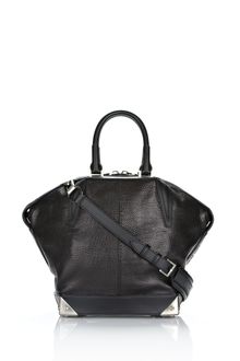 Alexander Wang Small Emile in Black Lizard with Antique Nickel - Lyst