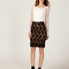 Alice By Temperley Kitty Pencil Skirt in Beige (black) - Lyst