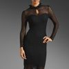 Alice By Temperley Davis Long Sleeve Dress in Blackmidnight in Black (black & midnight) - Lyst