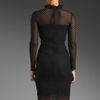 Alice By Temperley Davis Long Sleeve Dress in Blackmidnight in Black (black & midnight) - Lyst