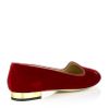 Charlotte Olympia Charlottes Web Velvet Slipper in Red (ruby) - Lyst