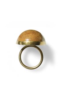 Club Monaco Riley Wood Ring - Lyst