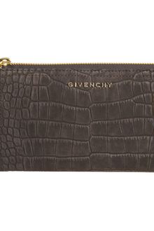 Givenchy Crocstamped Pandora Zip Around Wallet - Lyst