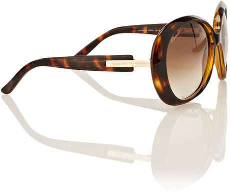 Gucci Ladies S Havana Sunglasses in Brown - Lyst