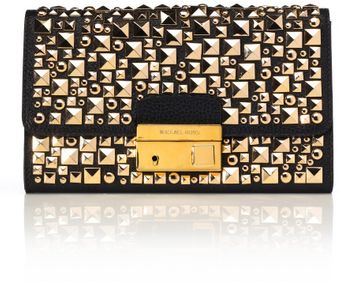 Michael Kors Accessories Resort Gia Studded Clutch - Lyst