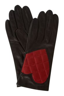 Moschino Cheap & Chic Quilted Heart Leather Glove - Lyst