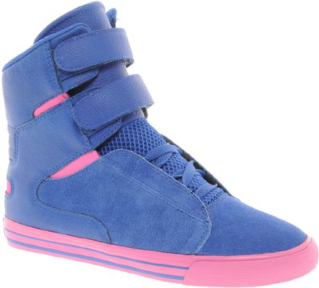 Supra Society Blue High Top Trainers in Blue (bluepink) | Lyst