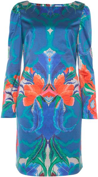 Temperley London Lotus Print Shift Dress - Lyst