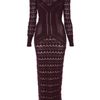 Temperley London Judith Pencil Dress in Purple (bordeaux) - Lyst