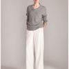 Temperley London V Neck Jumper in Gray (light grey) - Lyst