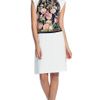 Thakoon Birdcage Print Cross Front Halter Dress in Yellow (black multi/white) - Lyst