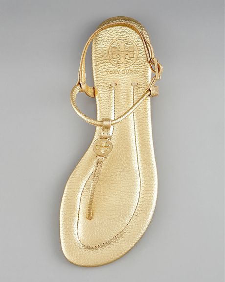 tory burch emmy sandals gold