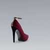 Zara Combined High Heel Court Shoe in Red - Lyst