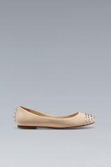 Zara Pointed Studded Ballerina