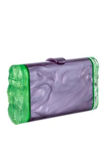 Edie Parker Ss Back Lit Lavender Pearlescent Lara Clutch - Lyst