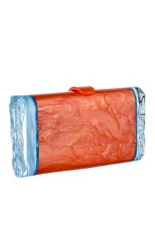 Edie Parker Ss Back Lit Tangerine Pearlescent Lara Clutch - Lyst