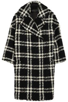 Giambattista Valli Checked Wool-blend Tweed Coat - Lyst