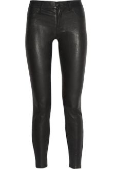 J Brand Stretch leather Skinny Pants - Lyst
