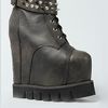 Jeffrey Campbell The Zidler Shoe in Black Distressed Silver in Black - Lyst