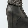 Jeffrey Campbell The Zidler Shoe in Black Distressed Silver in Black - Lyst