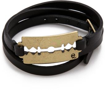 McQ by Alexander McQueen Leather Razor Wrap Bracelet - Lyst