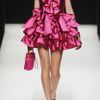 Moschino Ruffled Silkmikado Mini Dress in Pink (fuchsia) - Lyst