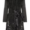Oscar De La Renta Sequined Silkgeorgette and Silkchiffon Dress in Black - Lyst