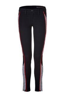 Rag & Bone Raja Midnight Embroidered Split Skinny Jeans - Lyst