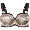 Stella Mccartney Jodie Rocking PythonPrint Stretch Silk Balconette Bra in Gray (multicolored) - Lyst