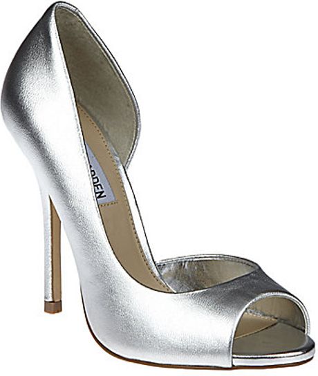 festive silver steve madden