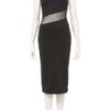 Topshop Zig Zag Mesh Midi Dress in Black - Lyst