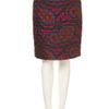 Topshop Quilted Paisley Silk Skirt  in Red (pink) - Lyst