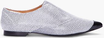 3.1 Phillip Lim Speckled White Nancy Oxford Flats - Lyst
