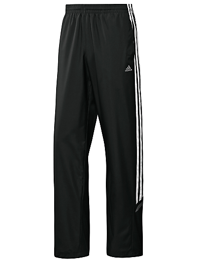 Adidas Adidas Climaproof Essential 3 Stripe Woven Track Pants Black in Black for Men | Lyst