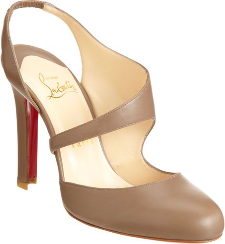 Christian Louboutin Atomic Pump in Brown (taupe) - Lyst