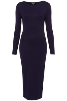 Topshop Plain Midi Bodycon Dress - Lyst