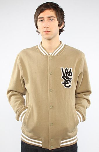 Wesc The Warren Sweatshirt Jacket in Dusty Beige - Lyst
