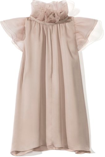 Honor Ss Organza Ruffle Trim Sleeveless Blouse - Lyst