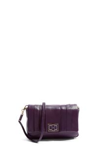 Anya Hindmarch Dark Plum Mini Gracie Leather Shoulder Bag - Lyst