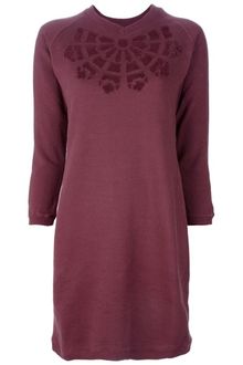 Carven Long Sleeved Cut Out Dress - Lyst