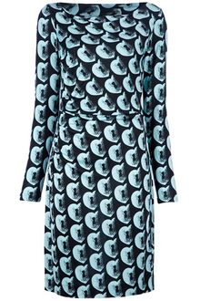 Diane Von Furstenberg Taisha Silk Printed Dress - Lyst