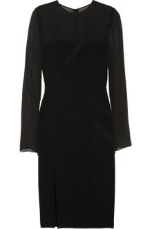 Emilio Pucci Sheer-Paneled Crepe Dress - Lyst