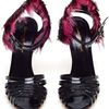 Gianvito Rossi Vernice Feather Timed Patent Leather Sandals in Black - Lyst