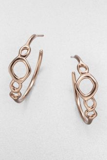 Ippolita Sterling Silver 18k Gold Hoop Earrings - Lyst